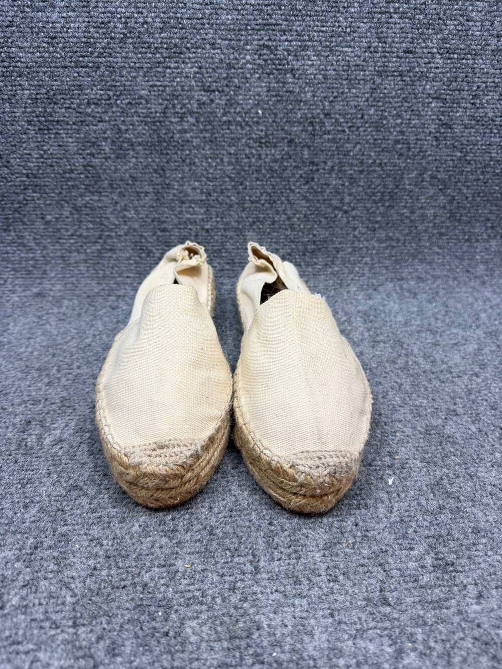 Studio HD2 Women Espadrilles Beige Canvas Jute Platform Shoes US 8 Spain